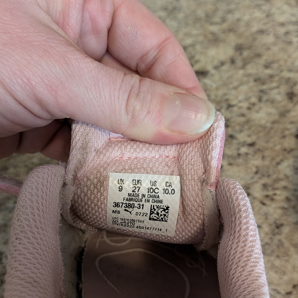 Puma Kids Pink Sneakers - Picture 5 of 9